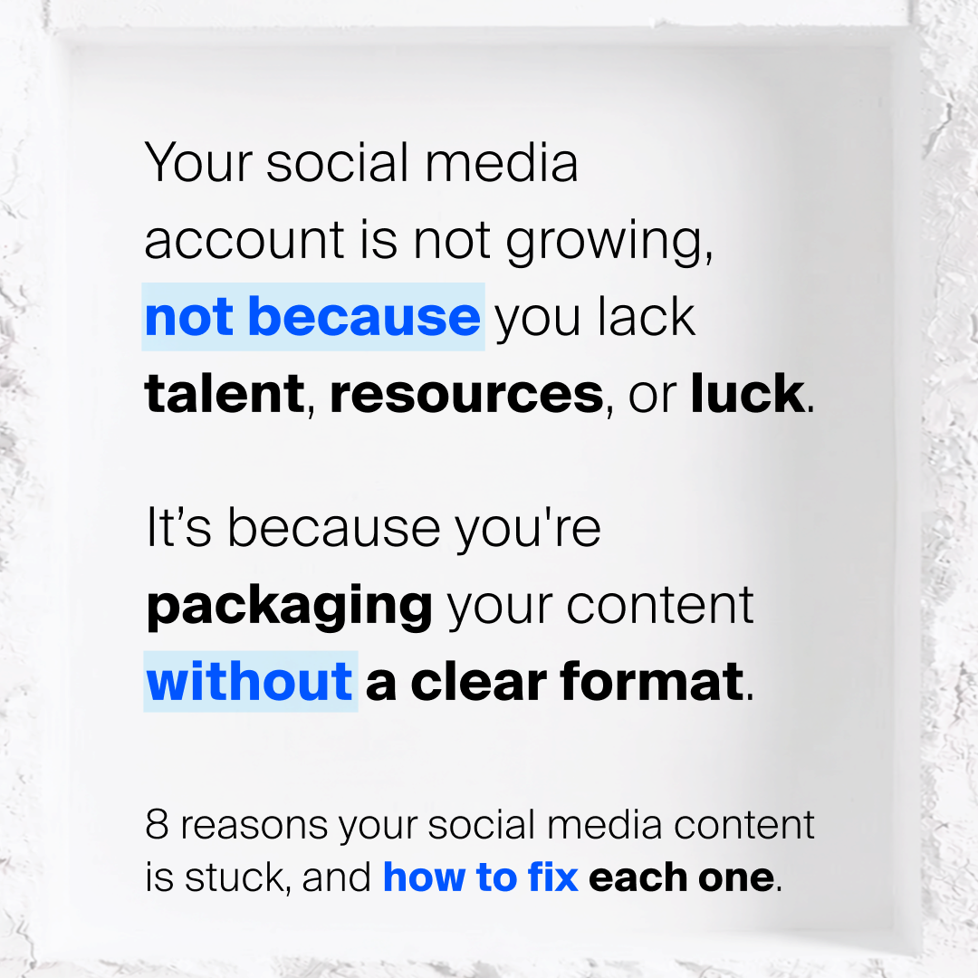 8 Reasons Why Your Social Media Content Is Stuck and How to Fix Them!